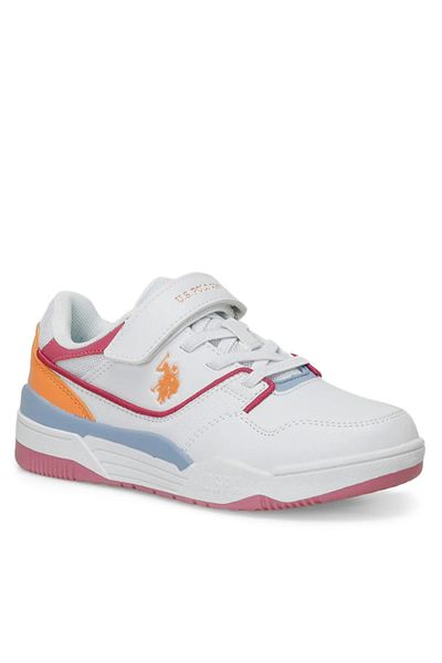 U.S. Polo Assn. MARTELL JR 5FX Pantofort alb pentru fete