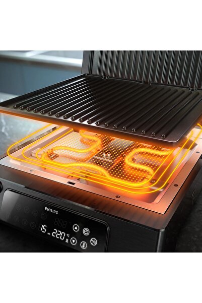 Philips 2200 W 8 Otomatik Program, Gıda Termometresi, Zamanlayıcı Yağ Haznesi