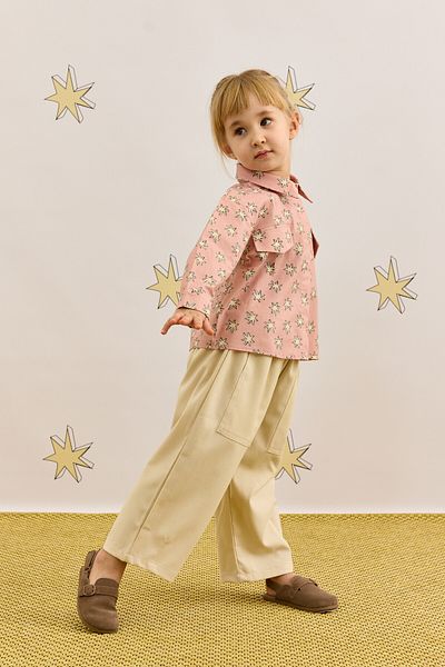 Fahhar Kids Cămașă cu model de stea roz