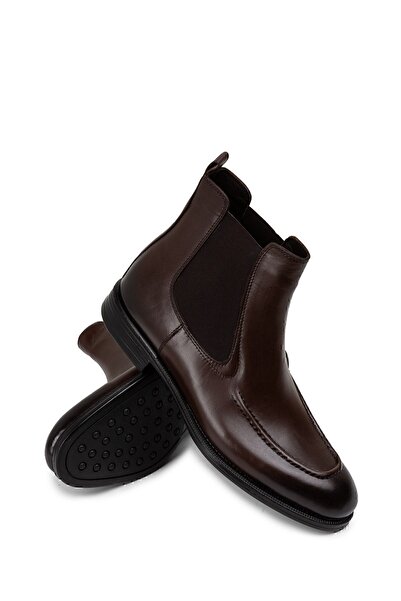Deery Hakiki Deri Kahverengi Erkek Chelsea Bot