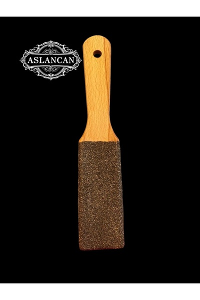 ASLANCAN Ahşap Saplı Topuk Törpüsü Poza Taşı,3 Lü Set