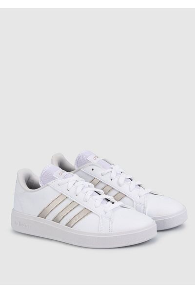 adidas Baza Grand Court 2. Pantofi de tenis albi pentru femei GW9263
