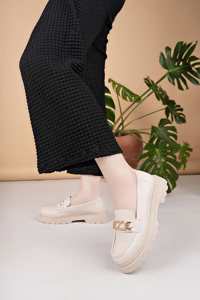 Nesil Shoes Süha 506 Μπεζ Ανατομικό Γυναικείο Lofer