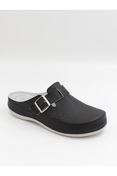 BENTO 32003 Μαύρες 36-41 Ανατομικές Παντόφλες Sabo Κλειστό Μπροστινό