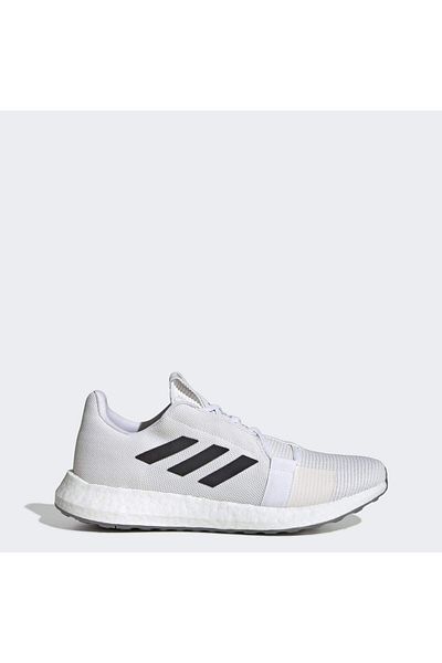adidas Kids Boy Senseboost Go Lace Up Running Shoes, White