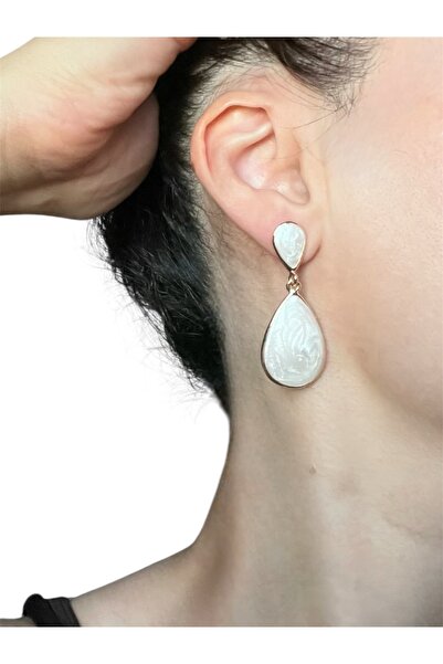 NO BRAND Çift katman damla küpe