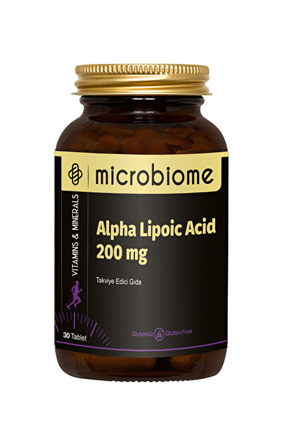 Microbiome Alpha Lipoic Acid 200 Mg – Güçlü Antioksidan Ve Sinir Desteği 30 Tablet