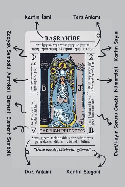 Ekorp Kitap Başlangıç Tarot Takımı Orijinal - Yeni Başlayanlar Için Açıklamalı Kartlar Ve Kitapçık - Rider Waite