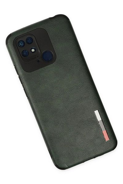 CepteToptan حافظة هاتف Xiaomi Redmi 10C حلقة جلد سيليكون - أخضر - MKİ9008-1425