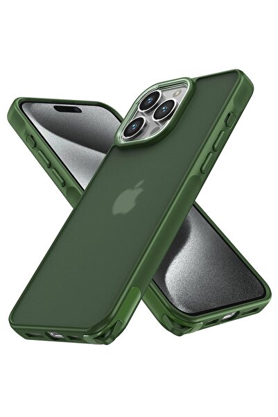 ykavm Newface iPhone 15 Pro Case Elegant Cover - Green