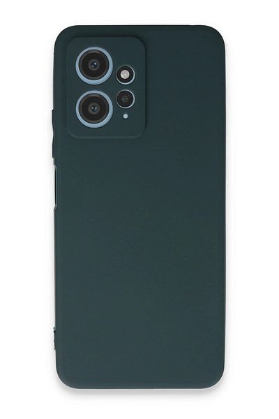 CepteToptan حافظة هاتف Xiaomi Redmi Note 12 4G من السيليكون الأول - أخضر داكن - MKİ4001-1185