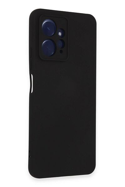 CepteToptan حافظة هاتف Xiaomi Redmi Note 12 4G من السيليكون المخملي الداخلي - أسود - MKİ4400-3128
