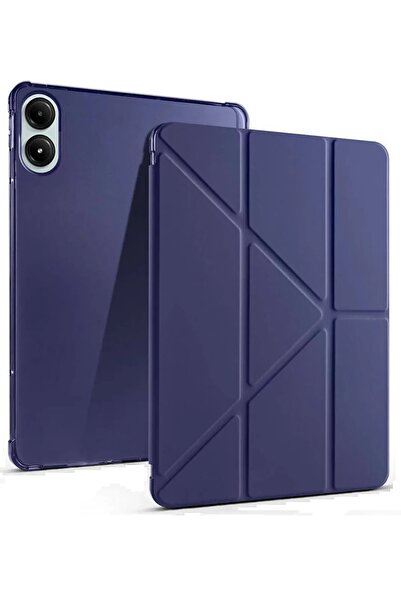 CepteToptan حافظة تابلت شاومي ريدمي باد برو 12.1 مارس مع حامل قلم - أزرق داكن-(5796) - VOANFD7035-5