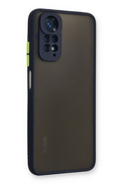 CepteToptan حافظة هاتف Xiaomi Redmi Note 11 من السيليكون مونتريال - أزرق داكن - MKİ6943-5646
