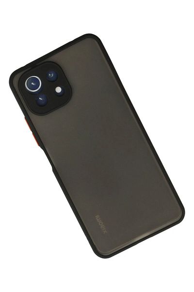 CepteToptan غطاء حماية سيليكون مونتريال لهاتف Xiaomi MI 11 Lite - أسود - MKİ6959-2518