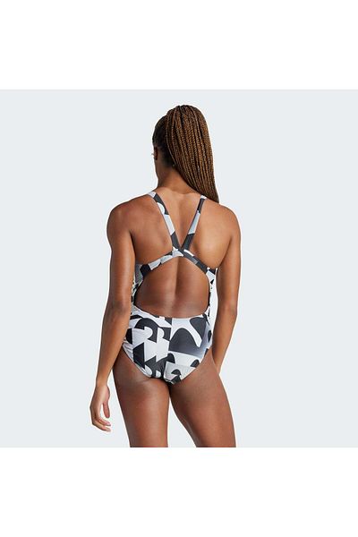 adidas 3-Stripes Graphic V-Back Swimsuit