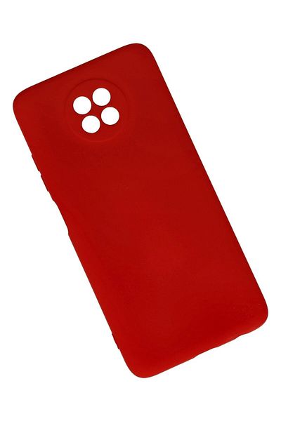 CepteToptan حافظة هاتف Xiaomi Redmi Note 9 5G من السيليكون المخملي الداخلي - أحمر - MKİ1774-6333