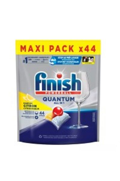 Finish Dishwasher tablets, Finish Quantum, All in 1, Lemon, 44 pieces