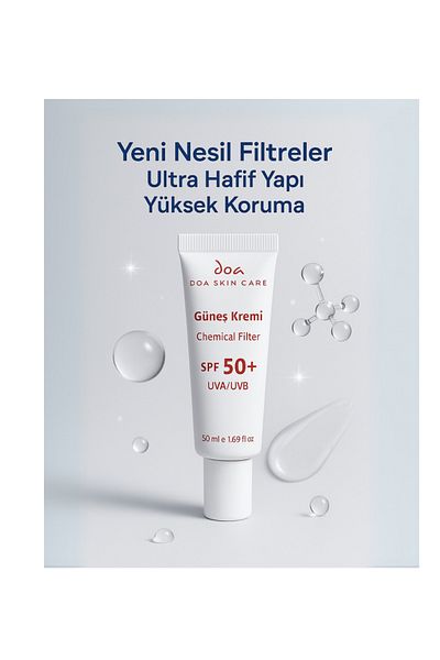 DOA KOZMETİK Doa Kozmetik Chemical Filter Sunscreen Spf 50