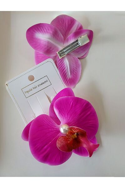 GÜLPEŞE مشبك شعر زهرة الأوركيد 1 قطعة