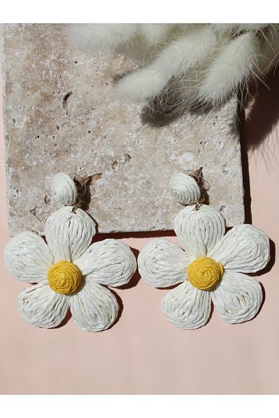 Luvix Design Daisy Wicker Bohemian Earrings