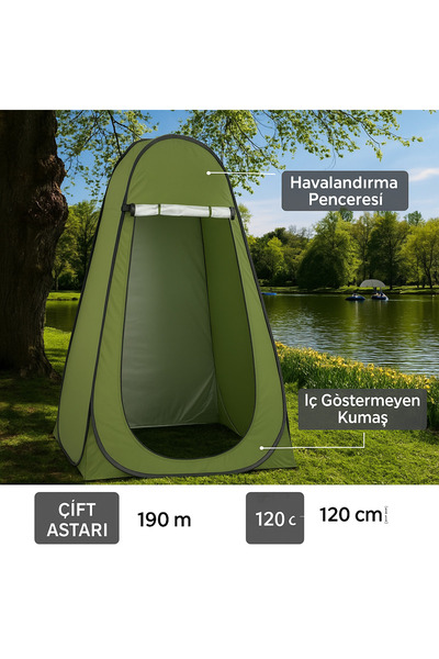 Fillikutum Kamp Duş Çadırı Giyinme Soyunma Kabini Mahremiyet Çadırı, Saklama ...