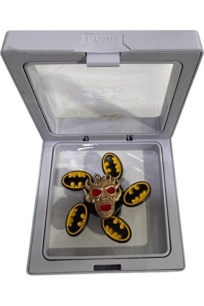 tmtoysandmore Metal Stres Çarkı Özel kutulu  Metal batman yarasa kuru kafa Model
