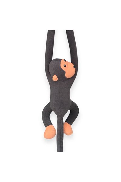 UgurToyss Dark Gray Plush Toy Monkey, Cute, Gift Monkey Toy 70 cm
