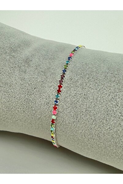 Snartun سوار مرن متألق بحجر الزركون الملون