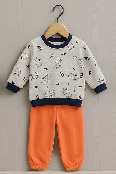 Peki Baby Buy 5 Pay 4 Newborn Children Boy Cotton Without Sardon Narrow Mold Puppy Printed Set 2 Pieces 14666