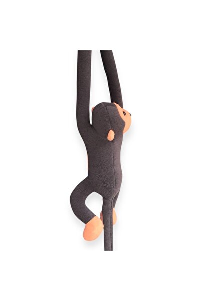 UgurToyss Koyu Gri Peluş Oyuncak Maymun,elleri Yapışabilen Sevimli,hediyelik Maymun Oyuncak 70 Cm