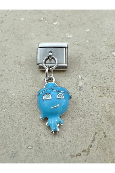 Snartun Italian Steel Charm I - Fire and Water Figured Bracelet Charms
