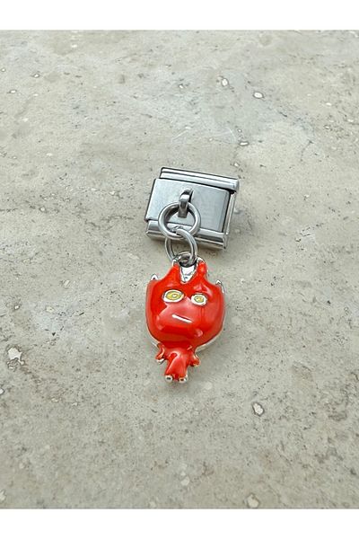 Snartun Italian Steel Charm I - Fire and Water Figured Bracelet Charms
