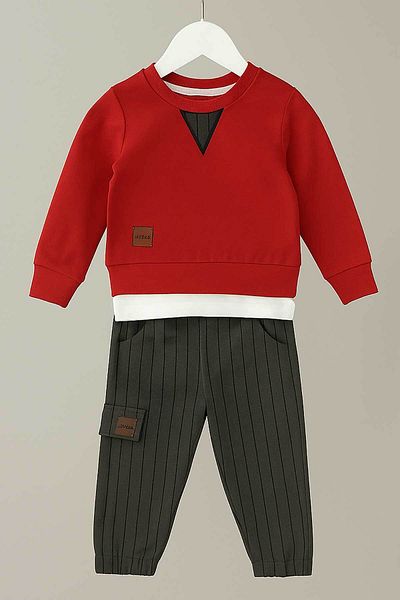 Peki Boy's Cotton Gabardine Jogger Set - Add 5 Pay 4, Gift 14790
