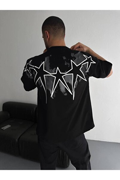 İLKCET MODA Μπλουζάκι Unisex Oversize με αστεράκι