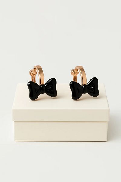 MakeWell Non Pierced Earrings Clip on Bow Pinch Earrings for Ear Without Holes