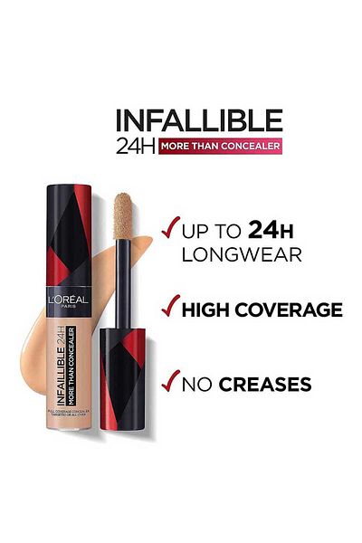 L'Oreal Paris L'Oreal Paris Infaillible 24H - خافي عيوب الوجه بالكامل، 326 خافي عيوب الفانيليا