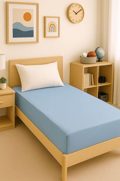 COTENCONCEPT 80x200+30cm Cearşaf de pat pieptănat din bumbac