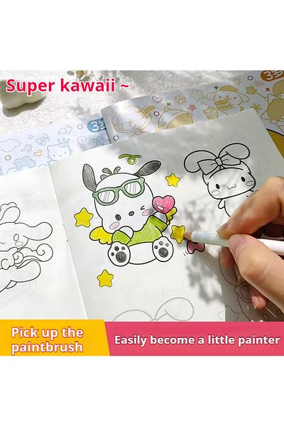Choice Kuromi New Sanrio Kuromi Painting Notebook Children's Sketching Coloring Copy Notebook Elementary Sc