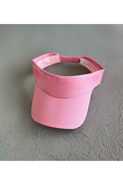 ZERAMİNE Pink Visor Hat Uv Protective Visor Tennis Hat Adjustable Back