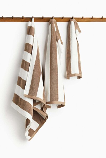 H&M Striped hand towel