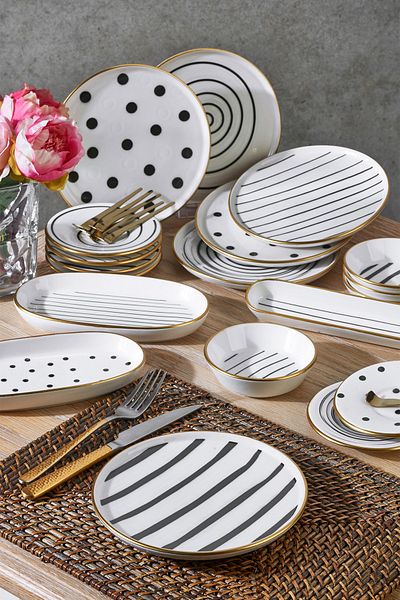 Fecra Dark 25 Piece Breakfast Set