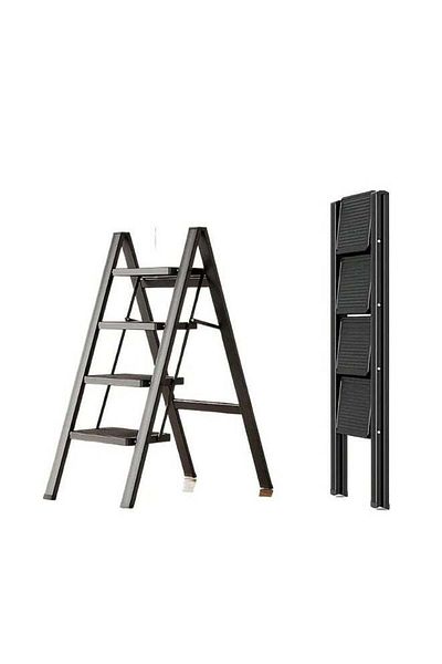 sharpdo Strong and Durable 4-Step Aluminum Folding Ladder