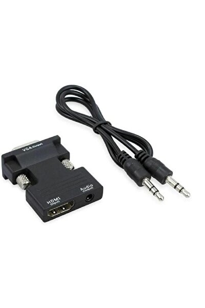 SpeedUF Ses Destekli Hdmi To Vga Monitör Çevirici Dönüştürücü