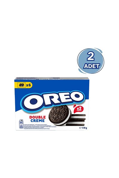 Oreo 170 g Double Creme Vanilla Biscuits - 2 Pieces