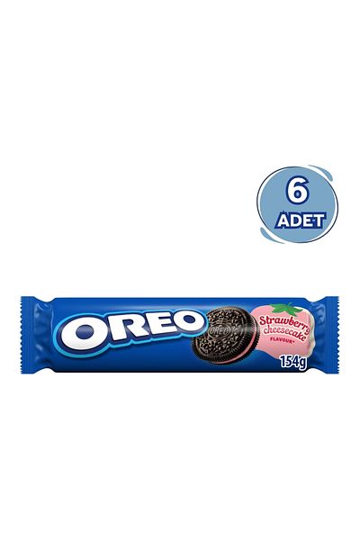Oreo Strawberry Cheesecake Strawberry Biscuit 154 Gr - 6 Pieces