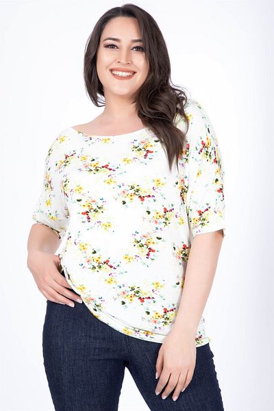 MYLİNE Tricou cu guler Karmen Floral