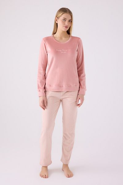Pierre Cardin Double Pajama Set - Fleece - 2 Piece Set