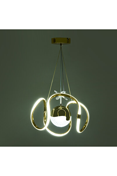 NisaLuce Nisa Luce Harmony Ledli Avize - Gold - 70 cm