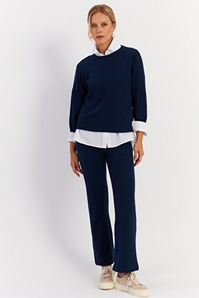 Cool & Sexy Γυναικείο Σετ Navy Blue - YLE19 Σετ κάτω και επάνω